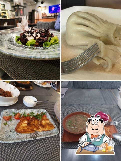 Лосось гриль в "Валико на Большой Садовой"