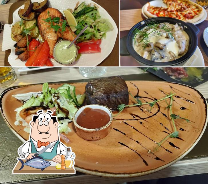 Лосось гриль в "Имбирь"