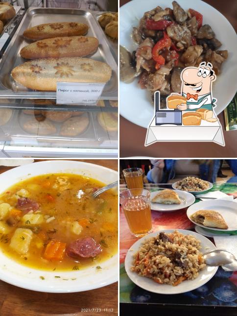 Чесночный хлеб в "Халяль"