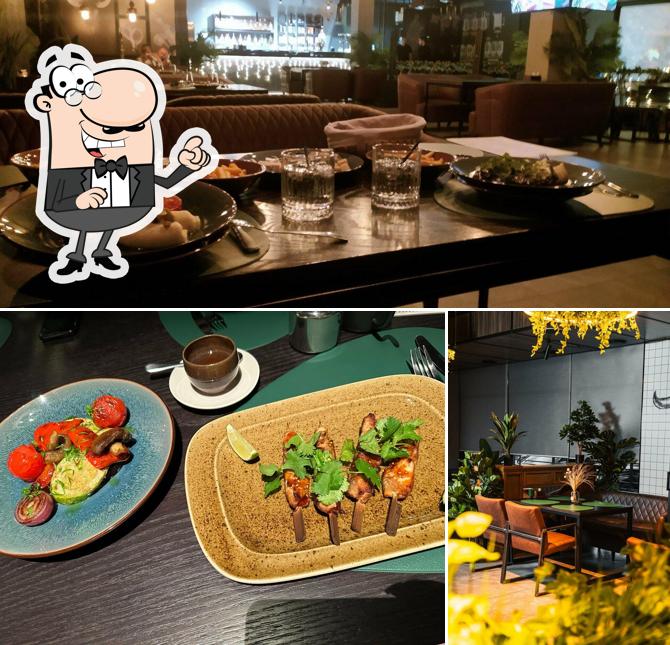 Посмотрите на внутренний интерьер "Умами"