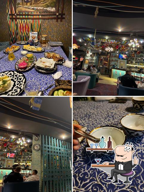 Посмотрите на внутренний интерьер "Чайхана"