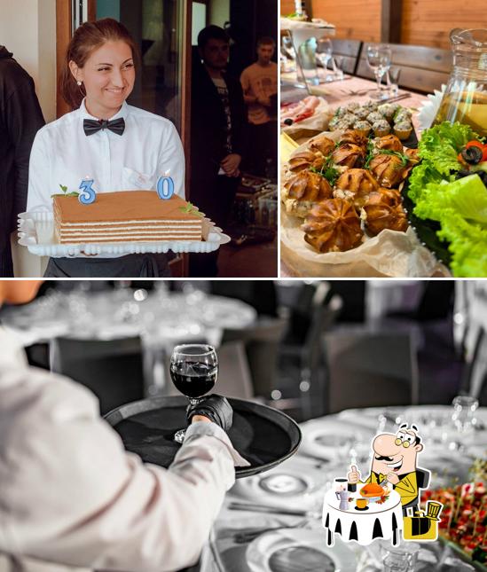 Это фотография, где изображены еда и напитки в Смак кейтеринг