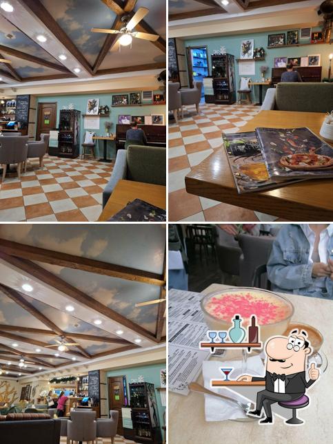 Посмотрите на внутренний интерьер "Арт-кафе Бульвар"