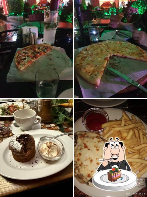 Шоколадный торт в "Пицце Ха"