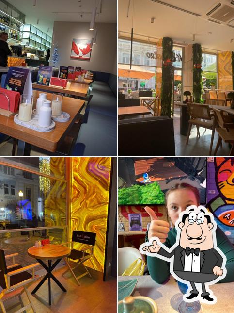 Посмотрите на внутренний интерьер "Кафе "Бистро #8""