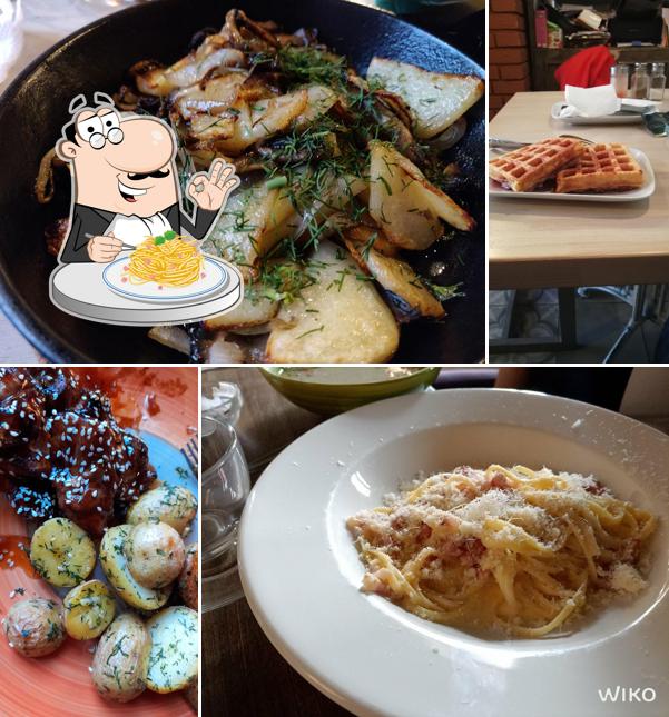 Паста карбонара в "Бистро Суп и Мясо"