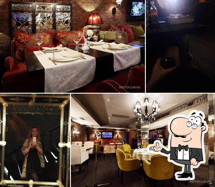 Посмотрите на внутренний интерьер "Кадрили"