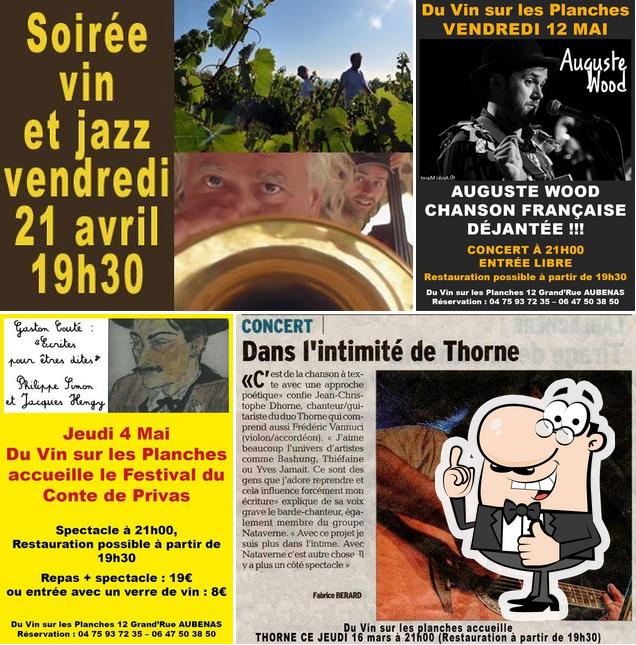 du vin sur les planches