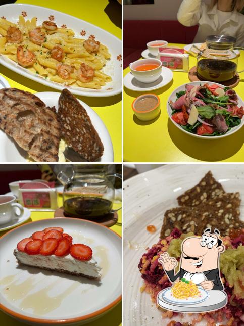 Паста карбонара в "Пэпэ"