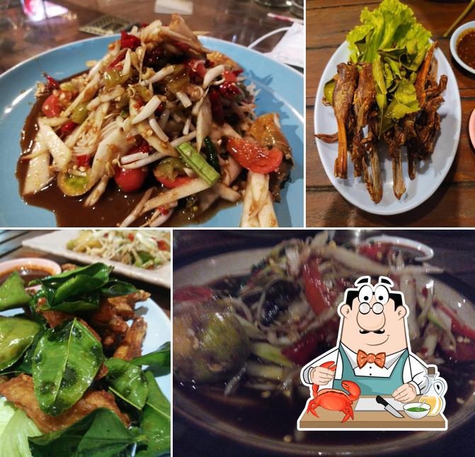 Laab Ped Restaurant for Minced Duck, Fried Duck, Roi Et City