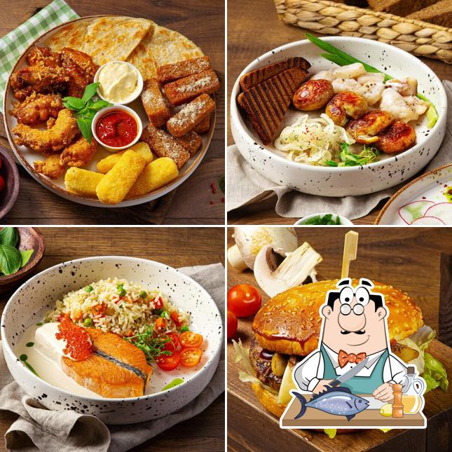 Лосось гриль в "Кружка"