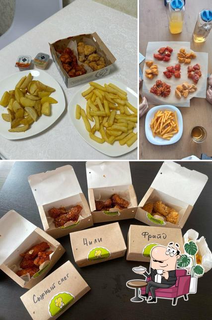 Внутреннее оформление и еда в Чикси-СТР