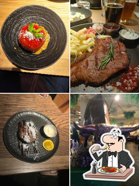 Еда в "The Бык"