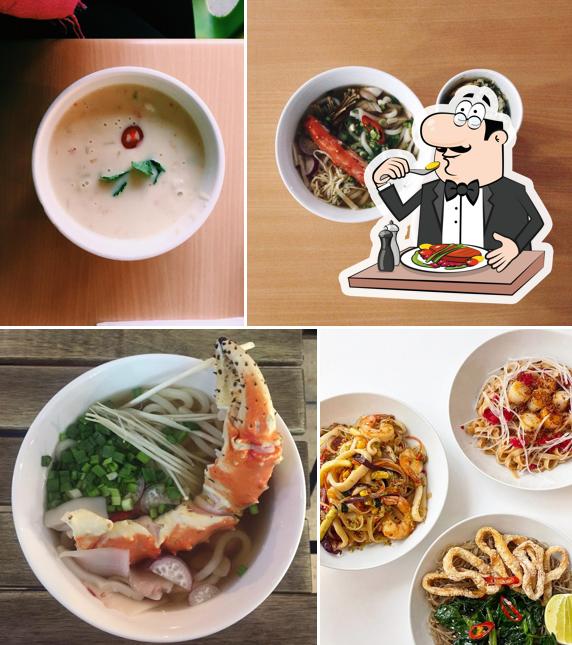 Еда в "Ресторане Crabs Are Coming"