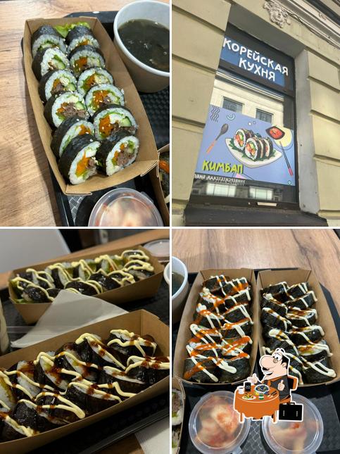 Моллюски в "Кимбап"