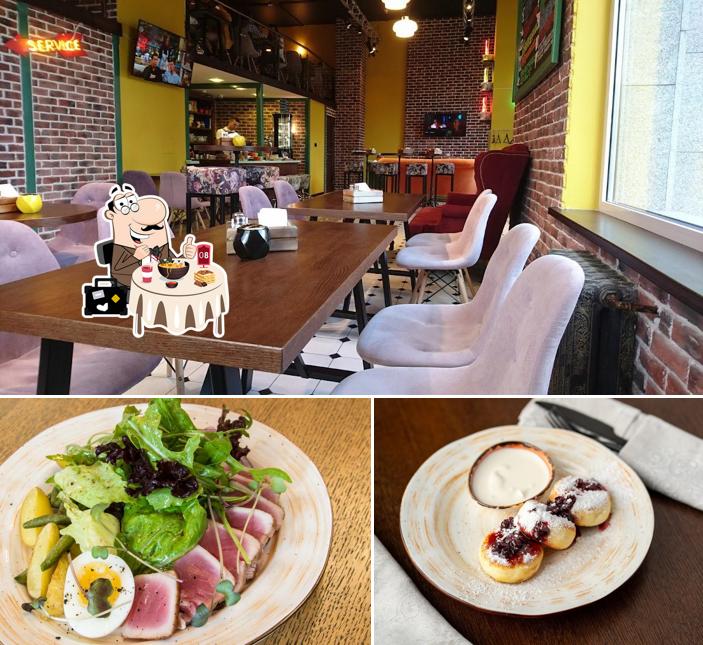 Еда и внутреннее оформление в Френдс