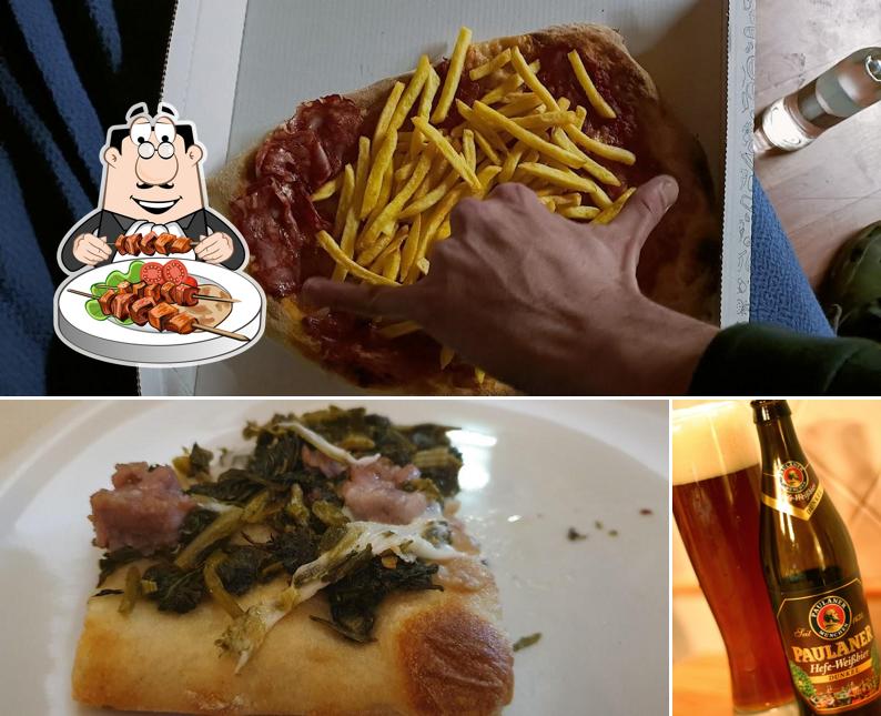 Еда и пиво в Jonica pizza restaurant