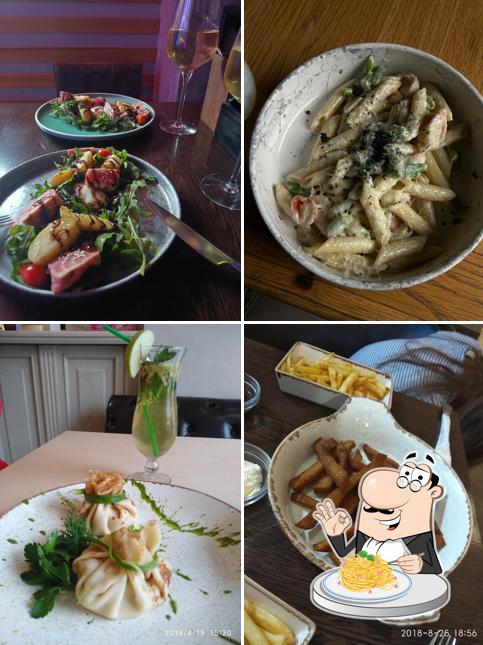 Паста карбонара в "#Месте Гриль"