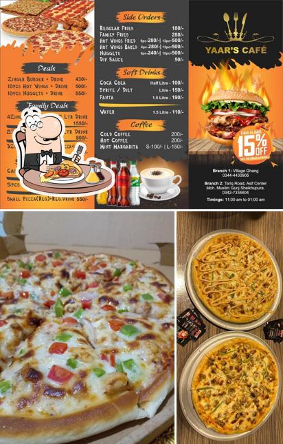 Yaar's Cafe pizza and burger