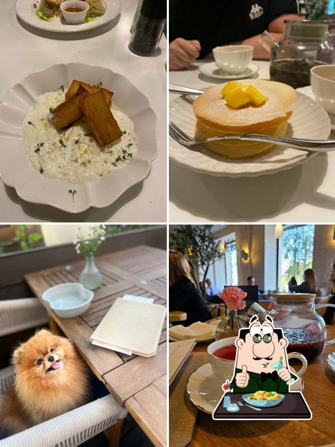 Еда в "Молоке и мёд"