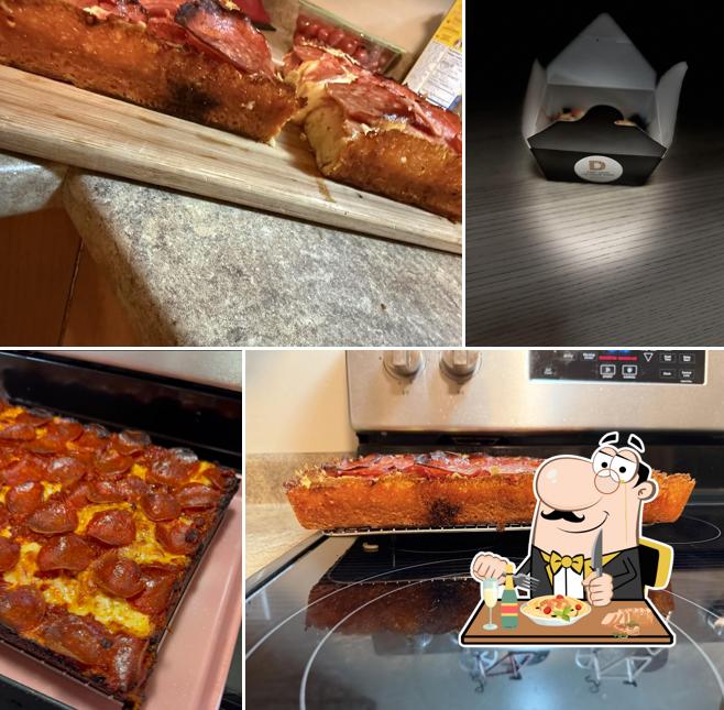 Deep down delirious pizza