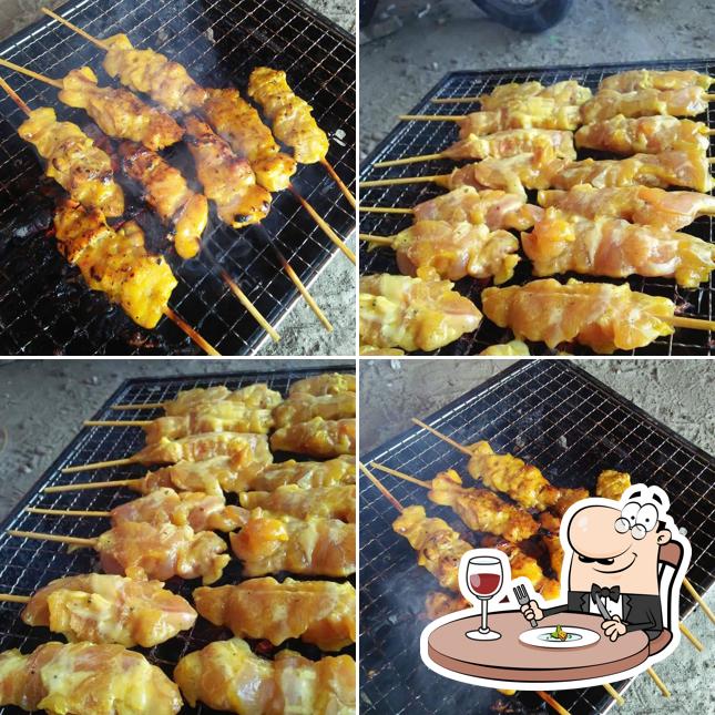 ไก่ปิ้ง เนื้อปิ้ง อั้ดโด้ย