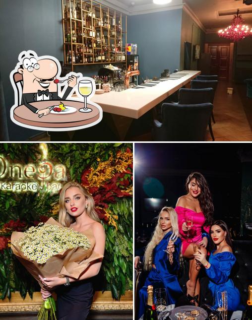 Еда и внутреннее оформление в Опера