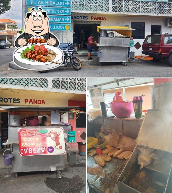 Tacos de barbacoa panda