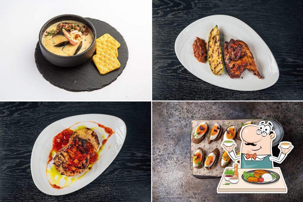 Еда в "Brasserie Lambic"