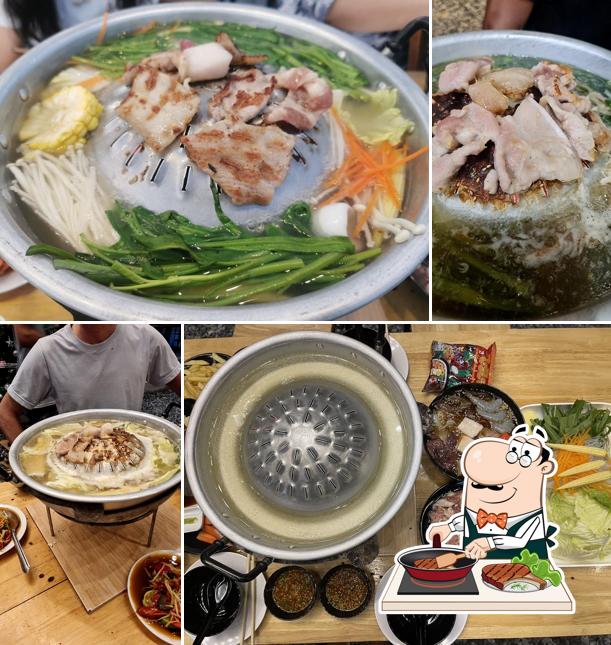 ใบตองหมูกระทะ สาขาตลาดโรงสีบางวัว