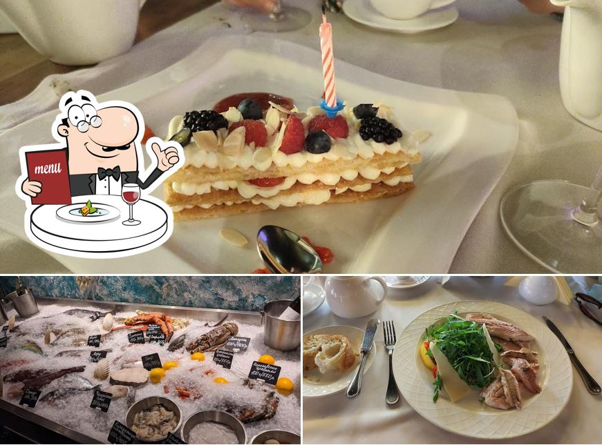 Еда в "Рыбном базаре"