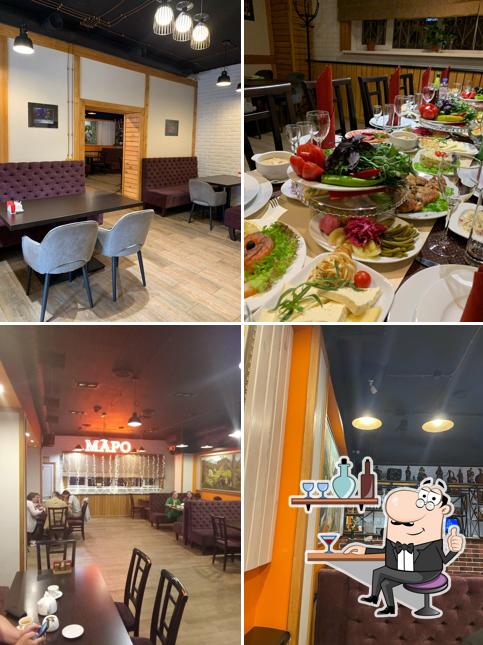 Посмотрите на внутренний интерьер "Маро"