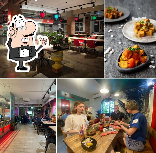 Посмотрите на внутренний интерьер "Лао Ли Менделеева"