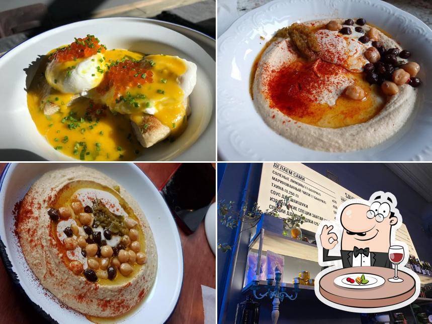 Блюда в "Saviv израильском бистро"