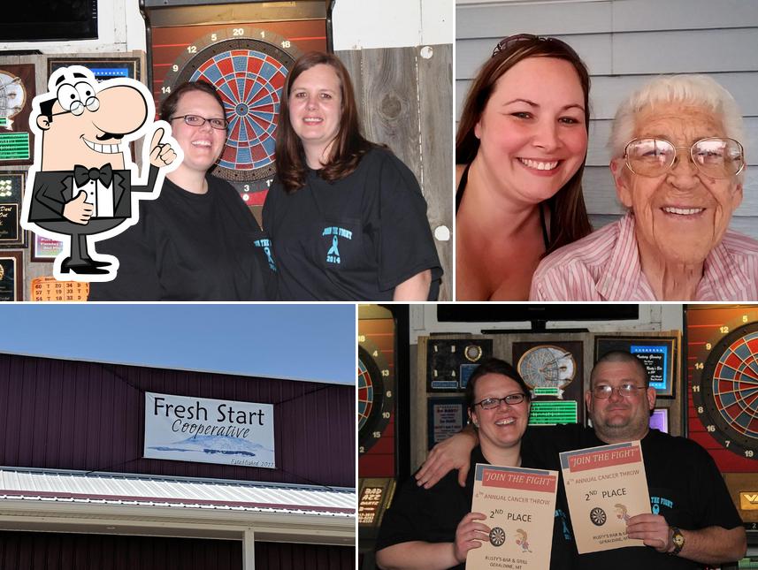 Rusty's bar, grill, bed and breakfast.