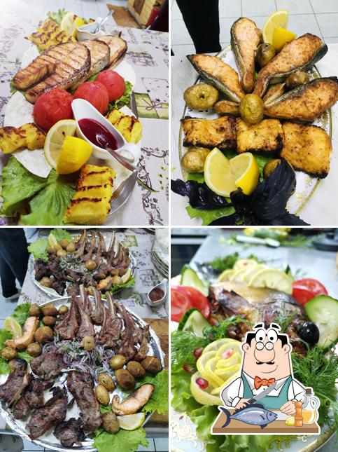 Лосось гриль в "Джан Баку"