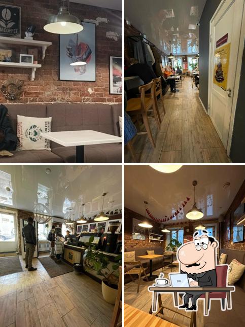 Посмотрите на внутренний интерьер "BunaBuna"