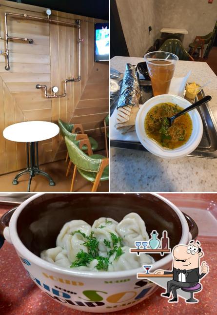 В Дерзкий Донер есть внутреннее оформление, напитки и многое другое