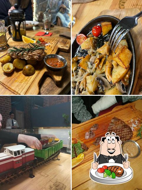 Стейк в "Паровозовъ вокзал"