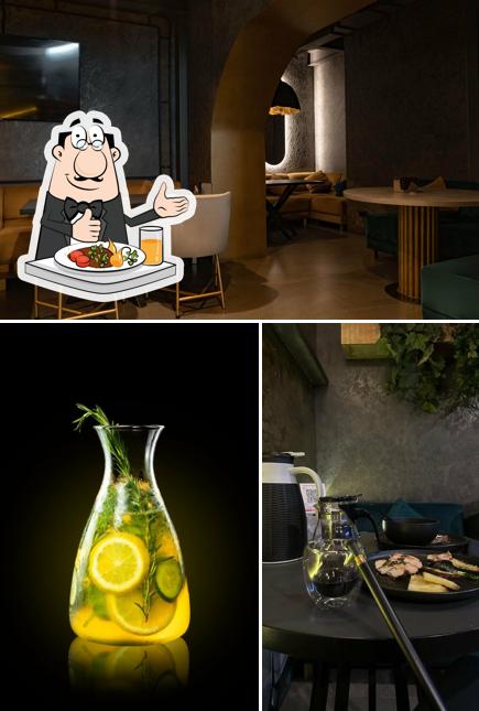 В MOS lounge & bar есть еда, внутреннее оформление и многое другое