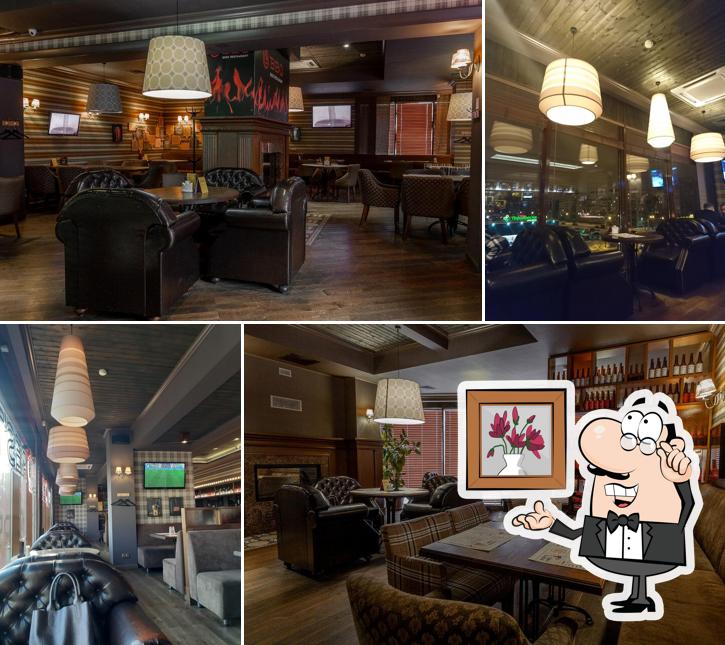 Посмотрите на внутренний интерьер "BBQ Beer Restaurant"