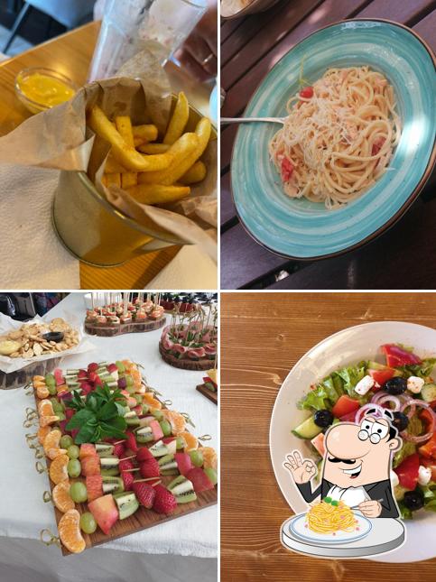 Паста карбонара в "Пиццерии Bazilik"