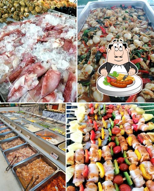 จันท์ทะเลบุฟเฟ่ต์หมูกระทะแอนด์ปิ้งย่าง