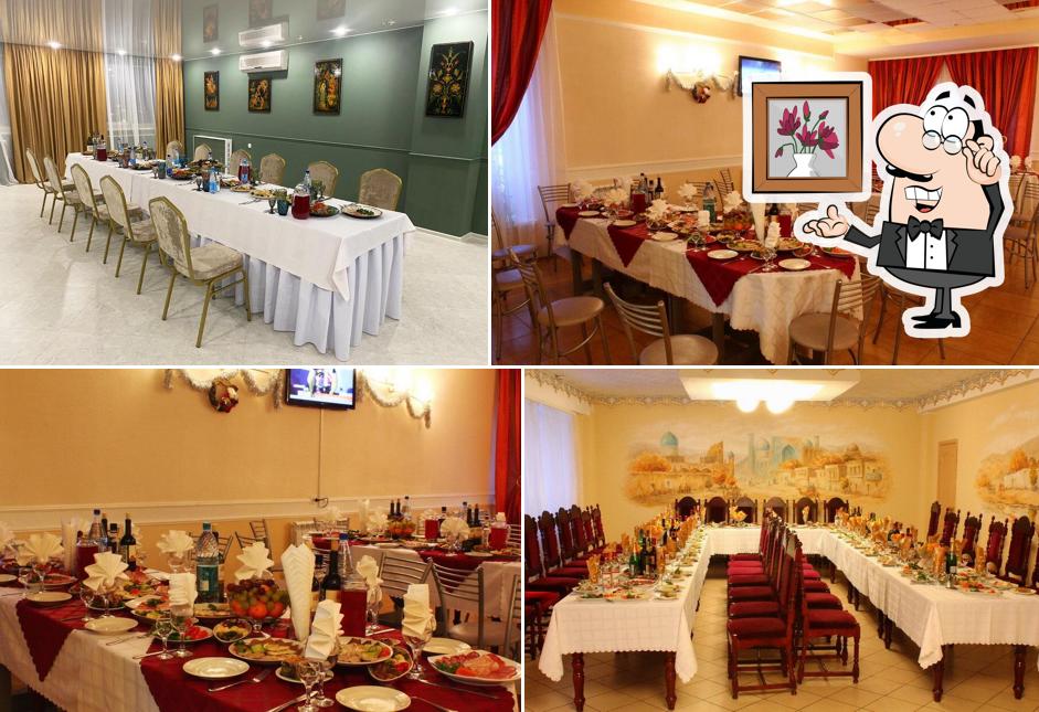 Посмотрите на внутренний интерьер "Ресторана Турист"