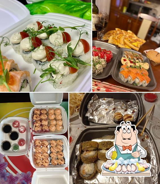 Устрицы в "Васаби"