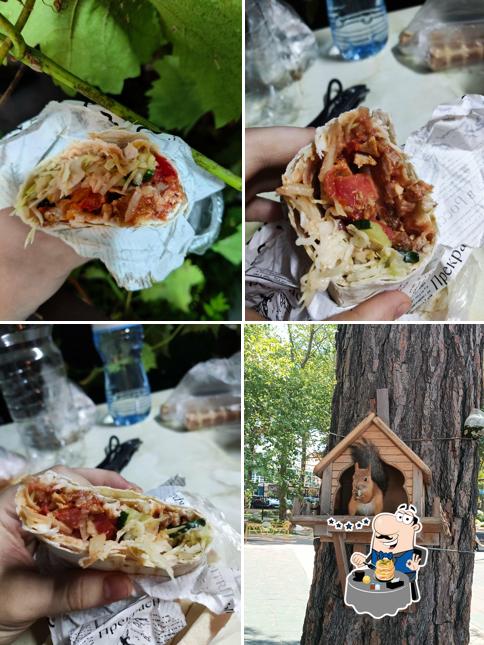 На углях