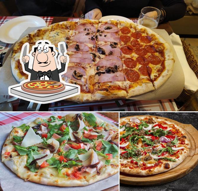 Закажите разные варианты пиццы