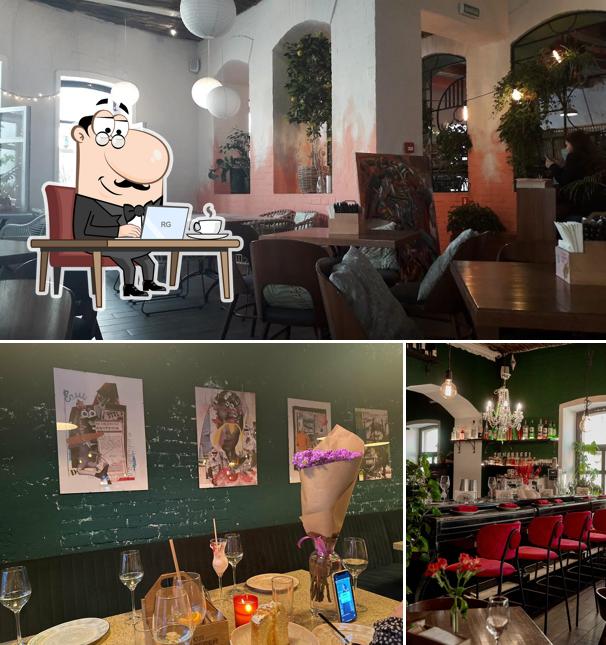 Посмотрите на внутренний интерьер "ДжастаПасты"