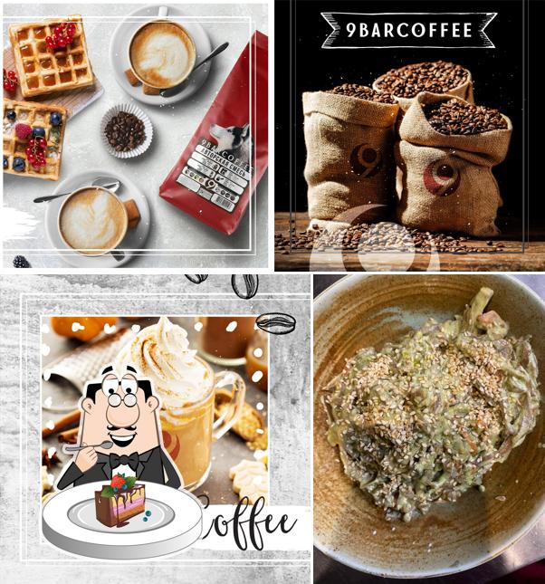 Шоколадный торт в "9 Bar Coffee"