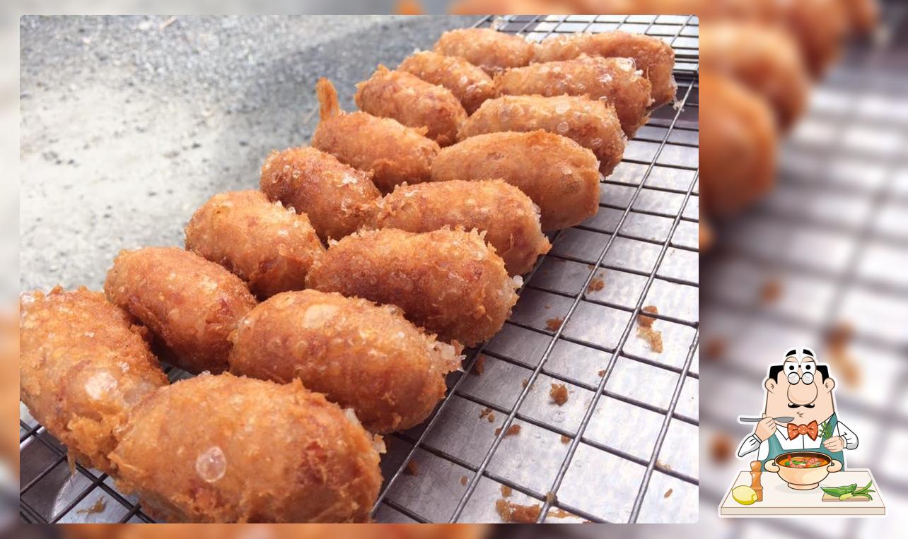 ร้านไส้กรอกหมูวุ้นเส้นทอด บางปะหัน